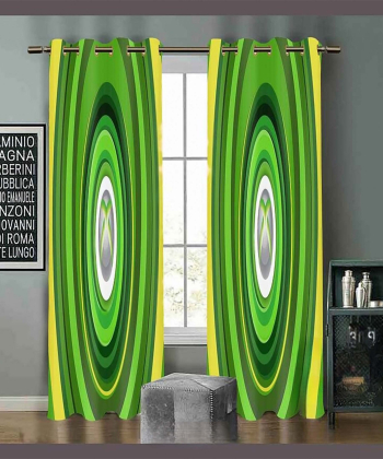 پرده نوپه هوم Nope Home مدل مخمل پانچی طرح ایکس باکس سایز 140x280