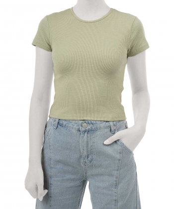 تیشرت آستین کوتاه نخی زنانه کوتون مدل 5SAL10051IK