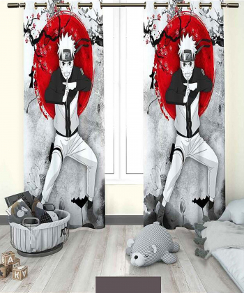 پرده نوپه هوم Nope Home مدل مخمل پانچی طرح کارتونی سایز 140x280