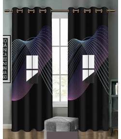 پرده نوپه هوم Nope Home مدل مخمل پانچی طرح ویندوز سایز 140x280