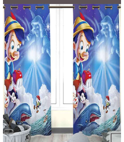 پرده نوپه هوم Nope Home مدل مخمل پانچی طرح پینوکیو سایز 140x280