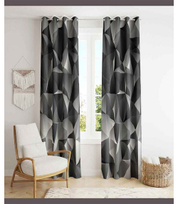 پرده نوپه هوم Nope Home مدل مخمل پانچی طرح هندسی سایز 140x280