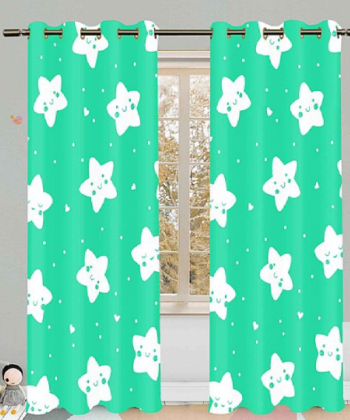 پرده نوپه هوم Nope Home مدل مخمل پانچی طرح ستاره سایز 140x280