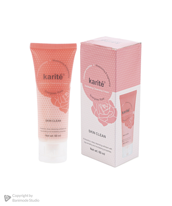پاک کننده و لایه بردار صورت کاریته Karite رایحه رز واتر حجم 60 میلی‌لیتر