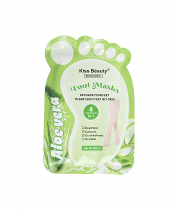 ماسک پا کیس بیوتی Kiss Beauty مدل آلوئه ورا حجم 40 میلی لیتر