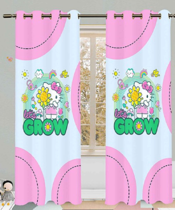 پرده نوپه هوم Nope Home مدل مخمل پانچی طرح گربه سایز 140x280