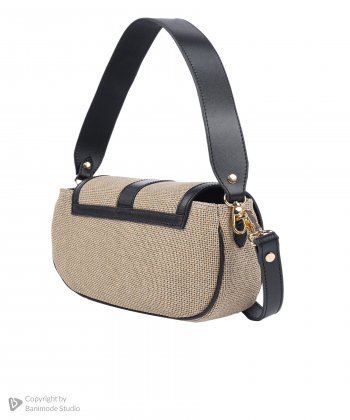 کیف دوشی چرم و پارچه زنانه مونو مدل S0034