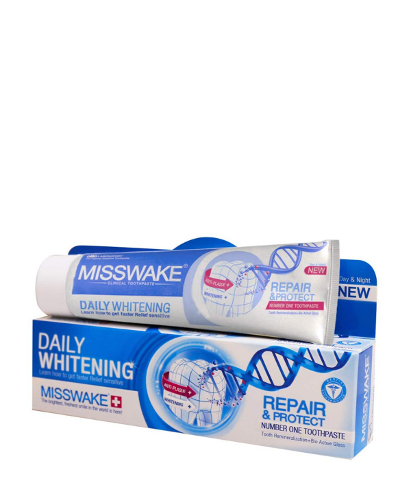 خمیردندان میسویک Misswake مدل Daily Whitening حجم 100 میلی‌لیتر