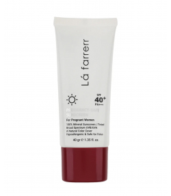 کرم ضد آفتاب بارداری Spf40 لافارر Lafarrerr رنگی وزن 40 گرم