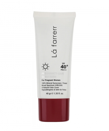 کرم ضد آفتاب بارداری Spf40 لافارر Lafarrerr رنگی وزن 40 گرم