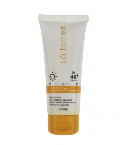 کرم ضد آفتاب مینرال لافارر Lafarrerr مناسب انواع پوست spf40 بی رنگ حجم 40 میلی لیتر
