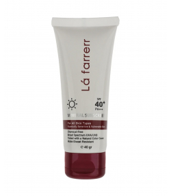 کرم ضد آفتاب مینرال لافارر Lafarrerr مناسب انواع پوست spf40 رنگی حجم 40 میلی لیتر
