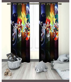 پرده نوپه هوم Nope Home مدل مخمل پانچی طرح سونیک سایز 140x280