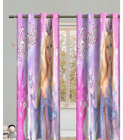 پرده نوپه هوم Nope Home مدل مخمل پانچی طرح باربی سایز 140x280