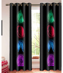 پرده نوپه هوم Nope Home مدل مخمل پانچی طرح گیم سایز 140x280