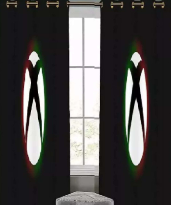 پرده نوپه هوم Nope Home مدل مخمل پانچی طرح ایکس باکس سایز 140x280