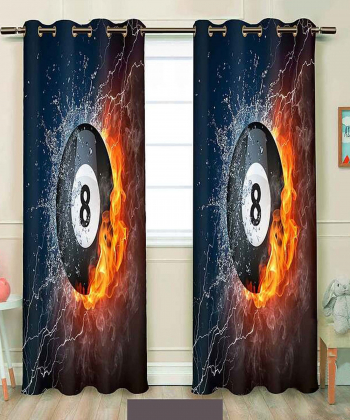 پرده نوپه هوم Nope Home مدل مخمل پانچی طرح توپ سایز 140x280