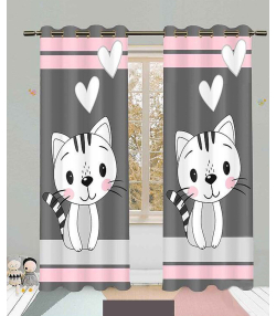 پرده نوپه هوم Nope Home مدل مخمل پانچی طرح ببر سایز 140x280