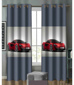 پرده نوپه هوم Nope Home مدل مخمل پانچی طرح ماشین سایز 140x280