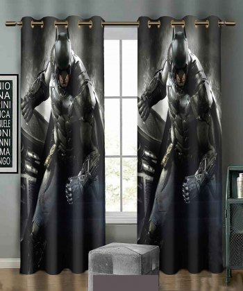 پرده نوپه هوم Nope Home مدل مخمل پانچی طرح بتمن جسور سایز 140x280