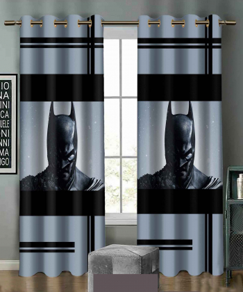 پرده نوپه هوم Nope Home مدل مخمل پانچی طرح بتمن سایز 140x280