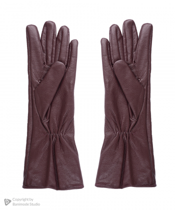 دستکش زنانه زنانه چرم طبیعی چرم مشهد Mashad Leather مدل R0191