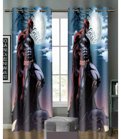 پرده نوپه هوم Nope Home مدل مخمل پانچی طرح بتمن سایز 140x280