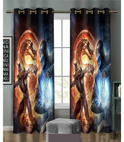 پرده نوپه هوم Nope Home مدل مخمل پانچی طرح بتمن سایز 140x280
