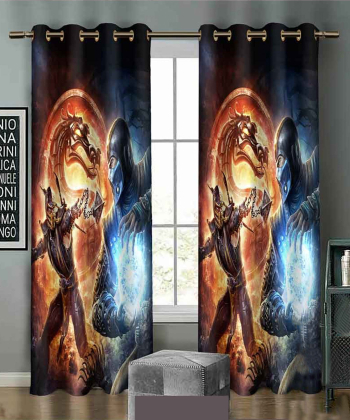 پرده نوپه هوم Nope Home مدل مخمل پانچی طرح بتمن سایز 140x280