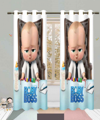 پرده نوپه هوم Nope Home مدل مخمل پانچی طرح کارتونی سایز 140x280