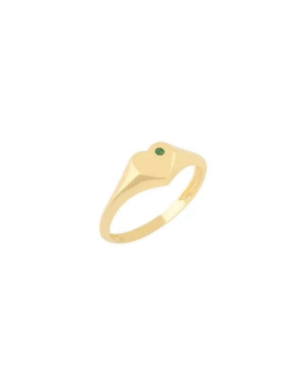 انگشتر قلب با نگین سبز درریس Doris کدP5799
