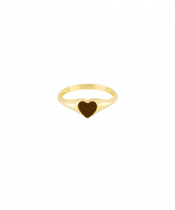 انگشتر قلب قهوه ای لالی پاپ درریس Doris کدP5753