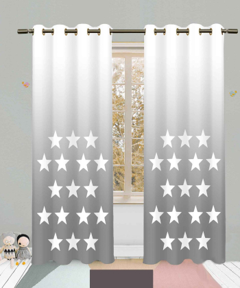 پرده نوپه هوم Nope Home مدل مخمل پانچی طرح ستاره سایز 140x280