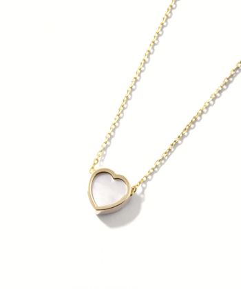 گردنبند قلب فیلوس با سنگ سفید درریس Doris کدP5716