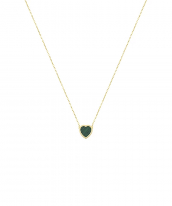 گردنبند قلب فیلوس با سنگ سبز درریس Doris کدP5717
