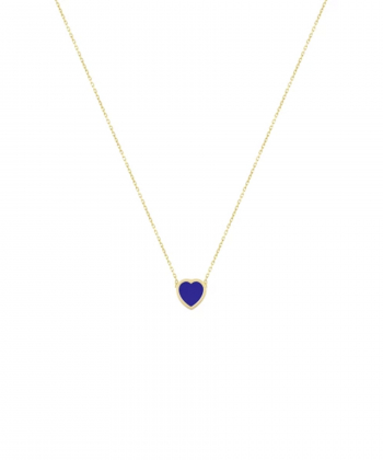 گردنبند قلب فیلوس با سنگ سرمه ای درریس Doris کدP5721