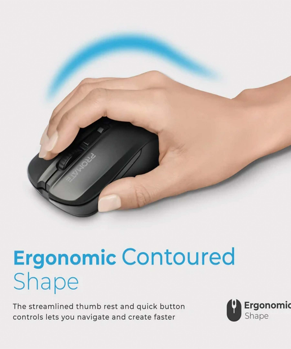 ماوس بی سیم پرومیت مدل CONTOUR