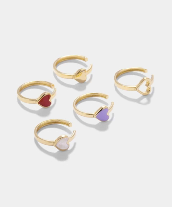 ایرکاف قلب با میناکاری سفید درخشان درریس Doris کدP5914