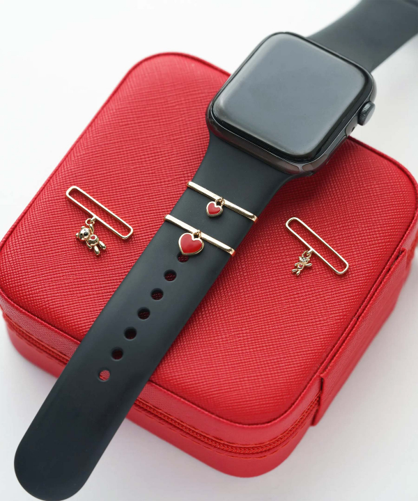 آویز Apple Watch قلب سالوینیا با میناکاری مرجانی درریس Doris کدP5883