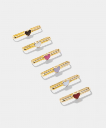 آویز Apple Watch قلب کوچک با میناکاری آبی کمرنگ متصل درریس Doris کدP5879