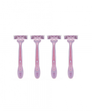 خودتراش زنانه 3 لبه ژیلت Gillette مدل Simply Venus Basic بسته 4 عددی
