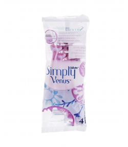خودتراش زنانه 3 لبه ژیلت Gillette مدل Simply Venus Basic بسته 4 عددی