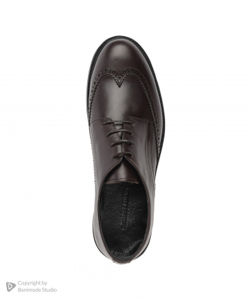کفش مردانه چرم طبیعی چرم مشهد Mashad Leather مدل J6300