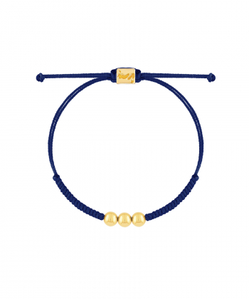 دستبند طلا بافت سه گوی پرسته Parasteh کد 38096