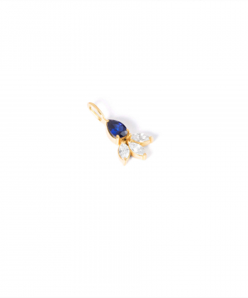آویز طلا اشک سرمه ای سه مارکیز پرسته Parasteh کد 517545
