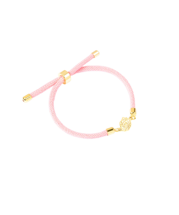 دستبند طلا بافت گل رز پرسته Parasteh کد 530583