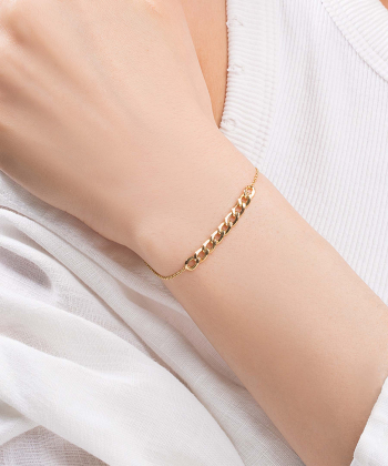 دستبند طلا زنجیری کارتیه پرسته Parasteh کد 529607