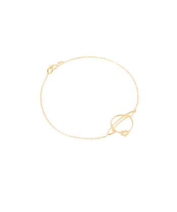 دستبند طلا زنجیری گلکسی پرسته Parasteh کد 529065