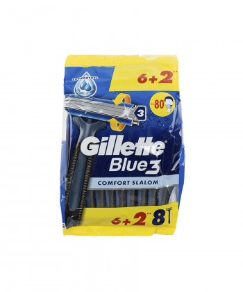 خودتراش 3 لبه ژیلت Gillette مدل Comfort Slalom بسته 8 عددی
