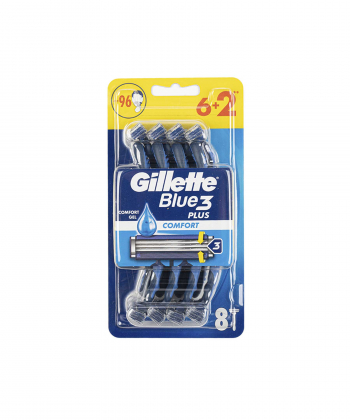 خودتراش 3 لبه ژیلت Gillette مدل Blue3 Comfort بسته 8 عددی